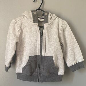 Gymboree Light Gray and Dark Gray Kids Hoodie